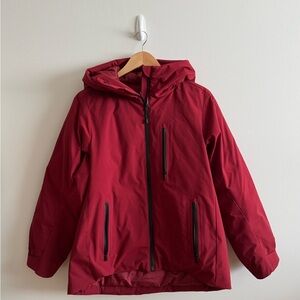 Uniqlo size small red hybrid down parka